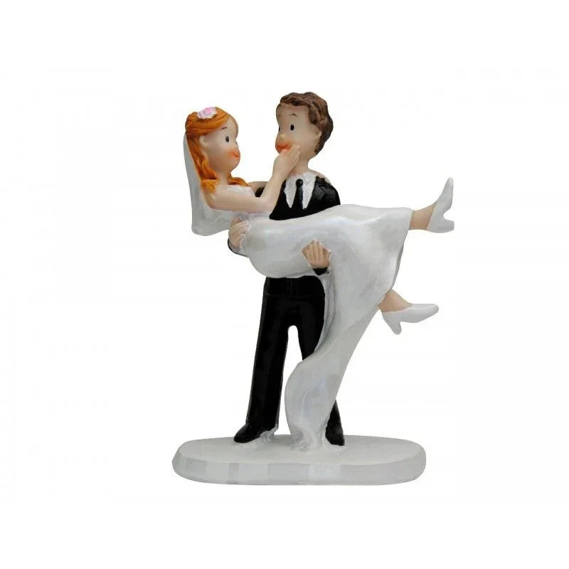 FIGURA NOVIOS EN BRAZOS 19CM - yupiparty