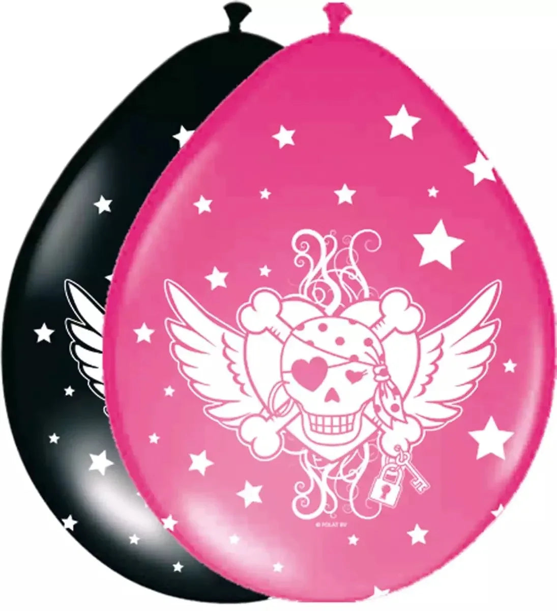 GLOBOS LATEX PIRATE GIRL 8PCS - yupiparty