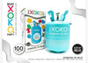 BOMBONA DE HELIO 100 GLOBOS DE 23 CM - yupiparty
