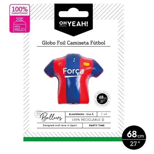 GLOBO CAMISETA FUTBOL BARCA - yupiparty