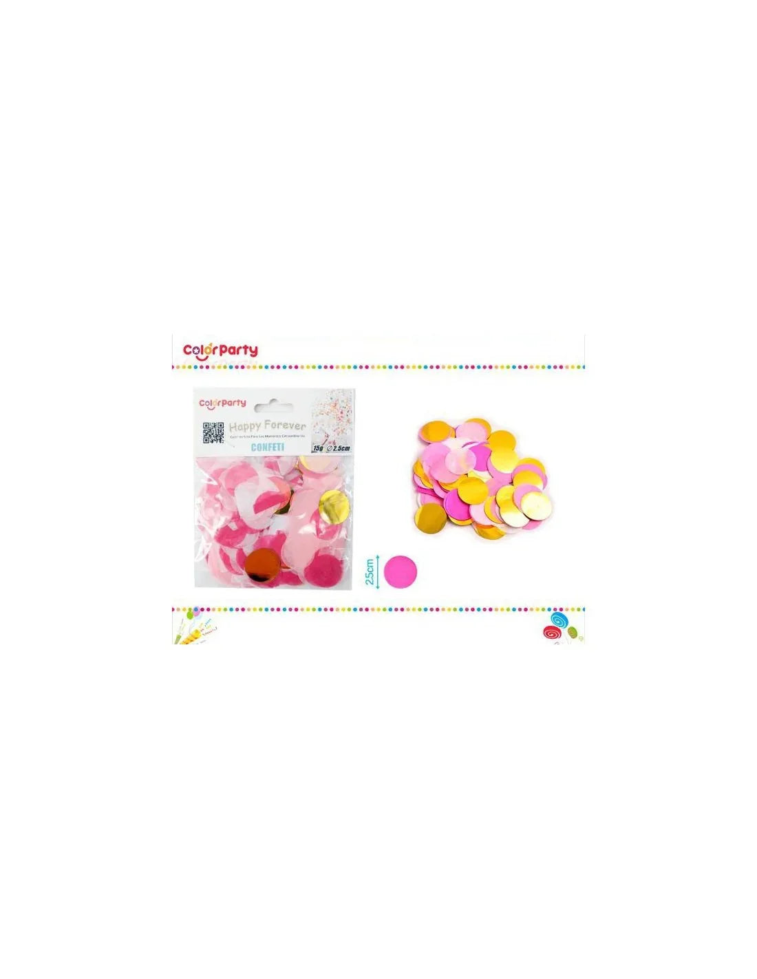CONFETI COLORES - yupiparty