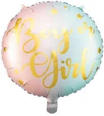 GLOBO FOIL BOY GIRL 35CM/14 - yupiparty