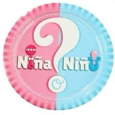 PLATO NIÑA/NIÑO 9/23CM 6PCS - yupiparty