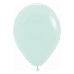 GLOBO PASTEL VERDE MATE 50PC SEMPERTEX - yupiparty