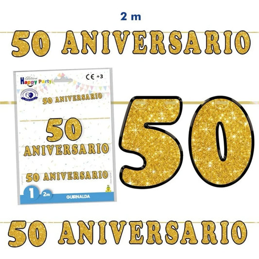 GUIRNALDA ANIVERSARIO 50 - yupiparty