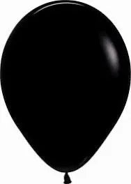 GLOBOS R12 FASHION SOLIDO NEGRO 50PC SEMPERTEX - yupiparty