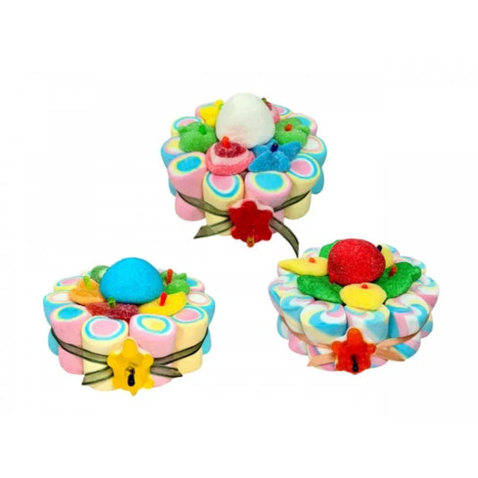 TARTA DE GOLOSINAS 1 BASE 12x7cm (Aprox 150gr) - yupiparty