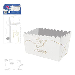 CAJA COMUNIÓN PALOMA ORO - yupiparty