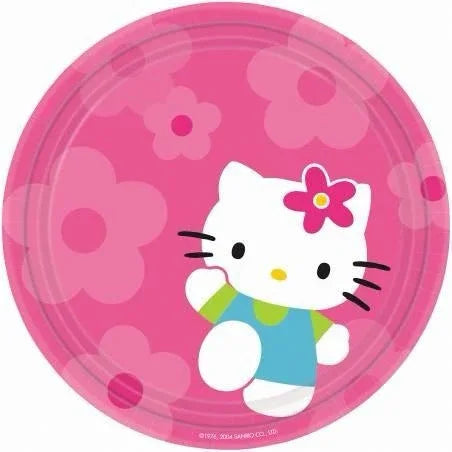 PLATOS HELLO KITTY 23 CM ( 8 UDS ) - yupiparty