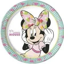 Platos Minnie Mouse 23cm Pack 8 - Licencia Oficial Disney - yupiparty