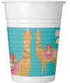 VASOS LLAMA 200 ML ( 8 UDS ) - yupiparty