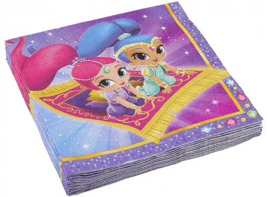 SERVILLETAS SHIMER AND SHINE 16 PCS - yupiparty