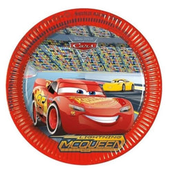 Platos Cars Disney Pixar 23cm Pack 6 - Licencia Oficial - yupiparty