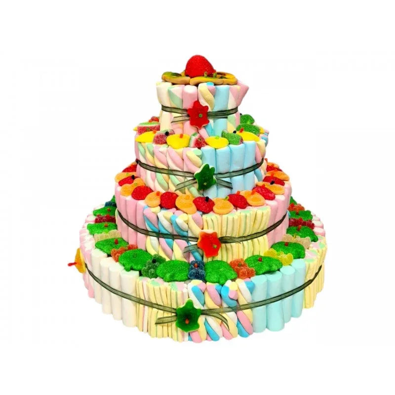 TARTA GOLOSINAS 4 BASES 36x32CM
(Aprox 2200 gr) - yupiparty