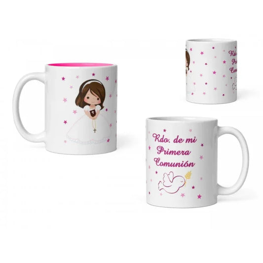 TAZA COMUNIÓN NIÑA - yupiparty