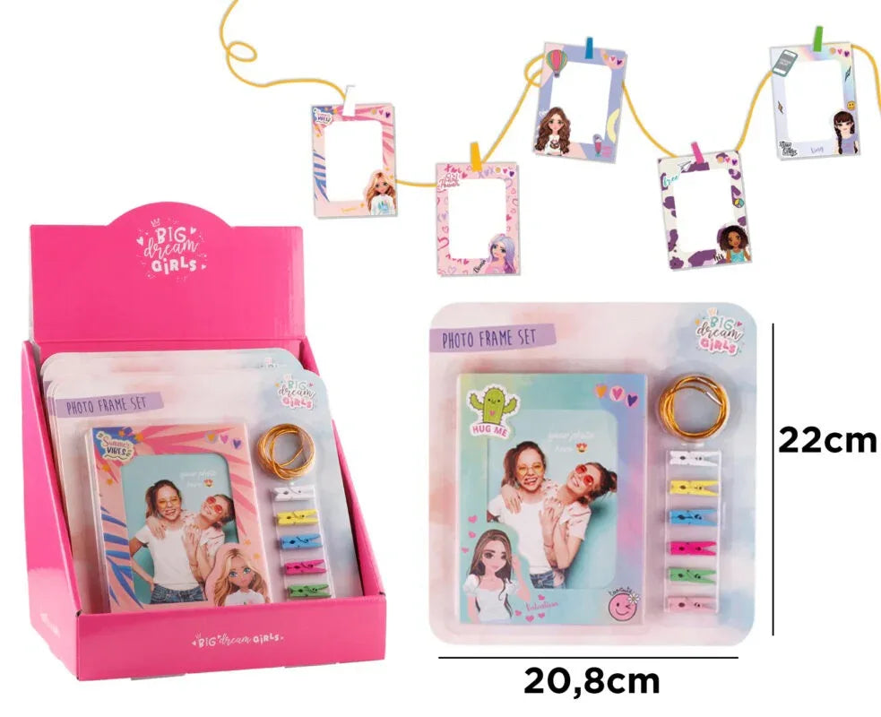 MARCO DE FOTOS DE PAPEL CON PINZAS - yupiparty