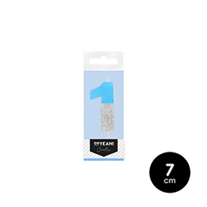 VELA BICOLOR AZUL N 1 - yupiparty