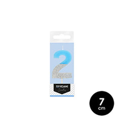 VELA BICOLOR AZUL N 2 - yupiparty