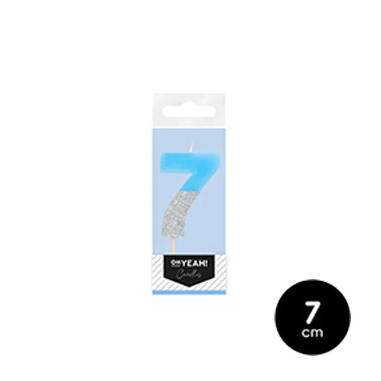 VELA BICOLOR AZUL N 7 - yupiparty
