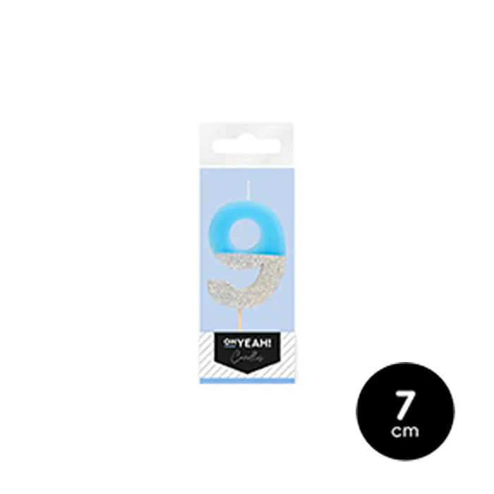 VELA BICOLOR AZUL N9 - yupiparty