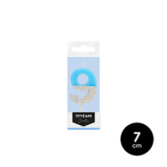 VELA BICOLOR AZUL N9 - yupiparty